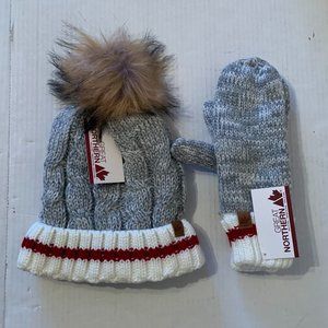 Great Northern Ladies Toque and Mittens One Size NWT
